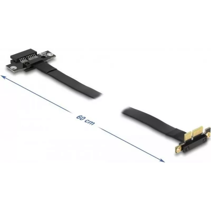 Delock PCI Express x1 riser-kaart met 90° haakse stekker en 60 cm kabel