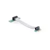 Delock PCI Express x1 naar x1 riser-kaart met flexibele kabel, 13 cm, links uitgelijnd