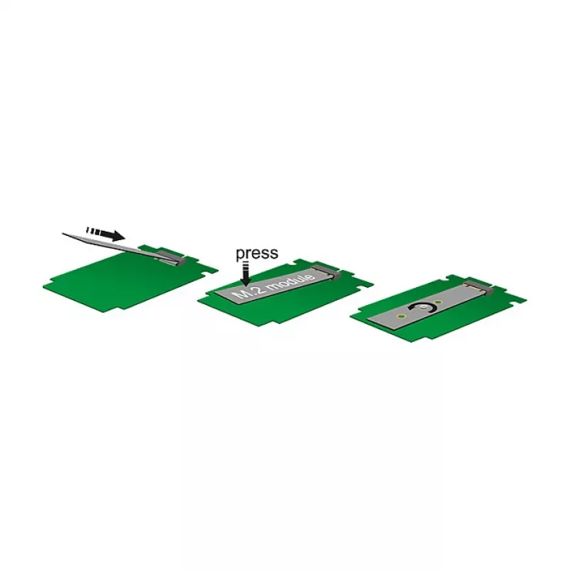 Delock PCI Express x4 kaart naar 1 x interne NVMe M.2 Key M 110 mm - low profile formaat