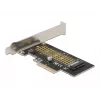 Delock PCI Express x4 kaart naar 1 x interne NVMe M.2 Key M 80 mm - Low Profile formaat 90047