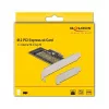 Delock PCI Express x4 kaart naar 1 x interne NVMe M.2 Key M 80 mm - Low Profile formaat 90047