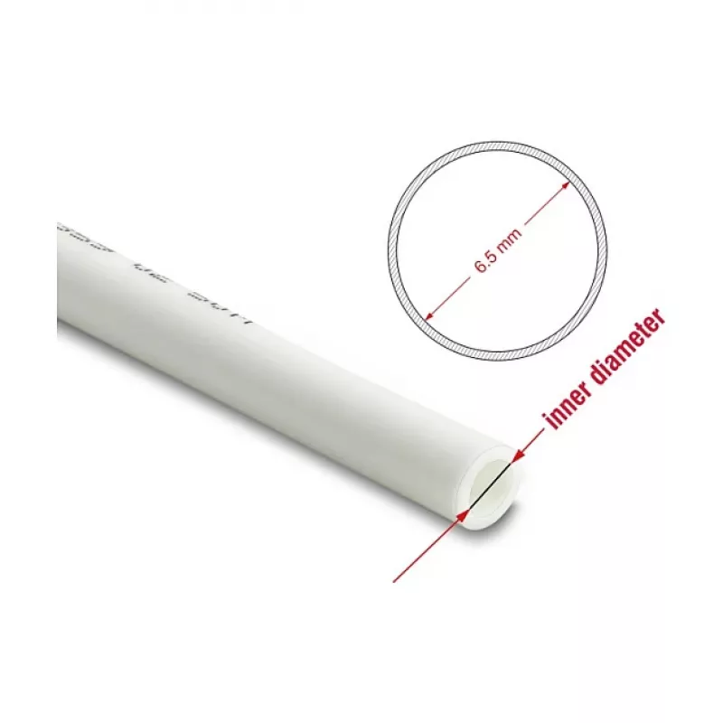 Delock persluchtslang 10 x 6,5 mm PU 50 m rol wit