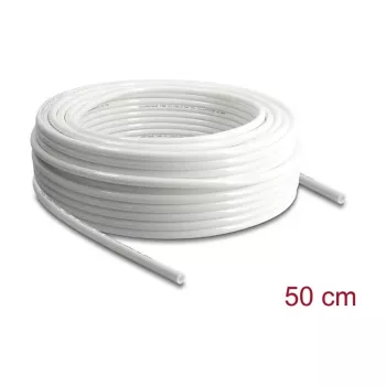 Delock persluchtslang 10 x 6,5 mm PU 50 m rol wit