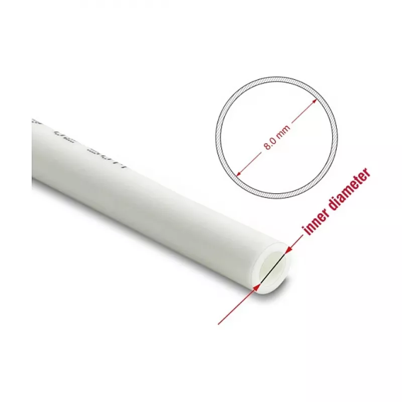 DELOCK pneumatische slang 12 x 8 mm 50 m rol wit