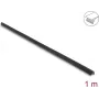 Delock PVC zelfklevend geribbeld kantbeschermingsprofiel 25 x 25 mm, 1 m, zwart 18490