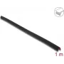 Delock PVC zelfklevend geribbeld kantbeschermingsprofiel 35 x 35 mm, 1 m, zwart 18491