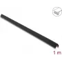 Delock PVC zelfklevend geribbeld kantbeschermingsprofiel, 40 x 40 mm, 1 m, zwart 18492