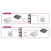 Delock RJ11 2-poorts handmatige bidirectionele switch