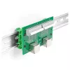 Delock RJ45 2 x bus naar 2 x klemmenblok met drukknop voor DIN-rail (66994)