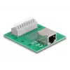 Delock RJ45 bus naar klemmenblok met drukknop voor DIN-rail 66992