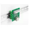 Delock RJ45 bus naar klemmenblok met drukknop voor DIN-rail 66992