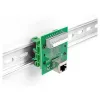 Delock RJ45-bus naar klemmenblok met drukknop voor DIN-rail haaks (66993)