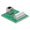 Delock RJ45-bus naar klemmenblok met drukknop voor DIN-rail haaks (66993)