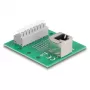 Delock RJ45-bus naar klemmenblok met drukknop voor DIN-rail haaks (66993)