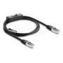 Delock RJ45 patchkabel Cat.6 F/UTP 1 m zwart met schakelaar
