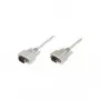 Delock RS-232 seriële kabel D-Sub9 stekker naar bus 3 m beige 84289