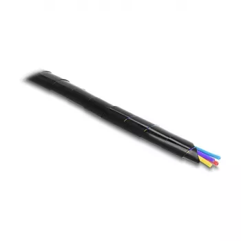 Delock spiraalslang 15 mm diameter 10 m zwart
