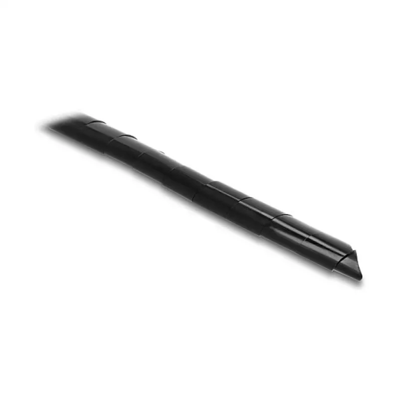 Delock spiraalslang 15 mm diameter 10 m zwart