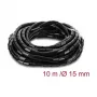 Delock spiraalslang 15 mm diameter 10 m zwart