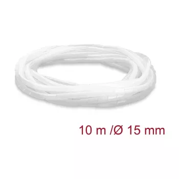 Delock spiraalslang 15 mm diameter 10 m transparant