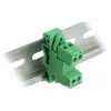 DELOCK klemmenblokset voor DIN-rail 2-polig rastermaat 5,08 mm haaks