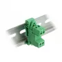 DELOCK klemmenblokset voor DIN-rail 2-polig rastermaat 5,08 mm haaks