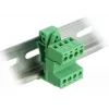 DeLOCK klemmenblokset voor DIN-rail 4-polig met 5,08 mm rastermaat haaks