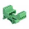 DeLOCK klemmenblokset voor DIN-rail 4-polig met 5,08 mm rastermaat haaks