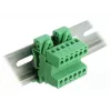 Delock klemmenblokset voor DIN-rail 6-polig met 5,08 mm rastermaat haaks