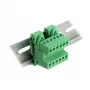 Delock klemmenblokset voor DIN-rail 6-polig met 5,08 mm rastermaat haaks