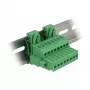 Delock klemmenblokset voor DIN-rail 8-polig met schroefbeveiliging