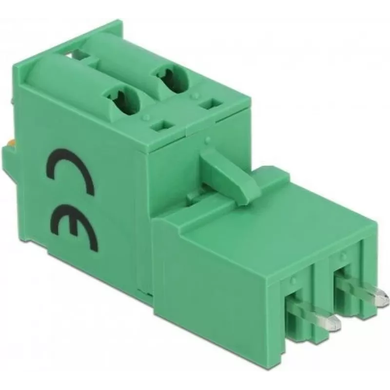 Delock klemmenblokset voor printplaat, 2-polig, 5,08 mm rastermaat, verticaal 66500