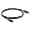Delock TOSLINK-kabel mini TOSLINK 3,5-mm-stekker naar TOSLINK-stekker, Ø 2,2 mm, 1,5 m, zwart