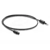 Delock TOSLINK-kabel mini TOSLINK 3,5mm-stekker naar TOSLINK-stekker, Ø 2,2 mm, 1 m, zwart