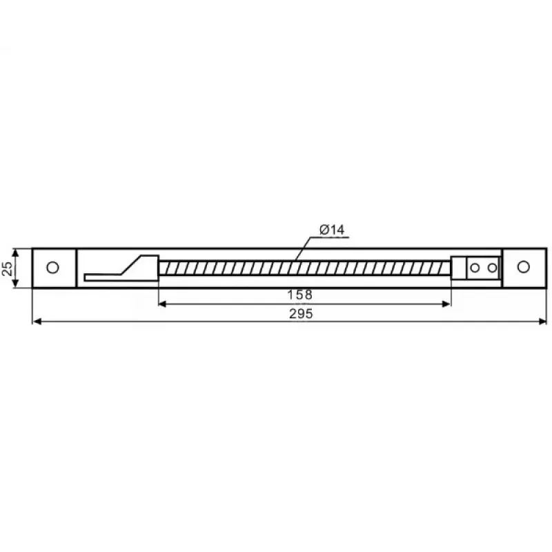 DELTA ATLO-KPS-21X262/SHEEL-S Kabelafdekking voor inbouw in profiel