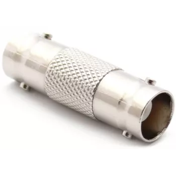 DELTA BNC bus naar BNC bus koppeladapter, 75 Ohm, vernikkeld messing, dubbel-BNC-BNC