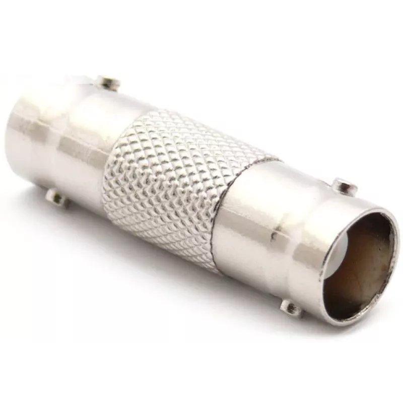 DELTA BNC bus naar BNC bus koppeladapter, 75 Ohm, vernikkeld messing, dubbel-BNC-BNC