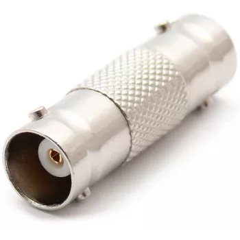 DELTA BNC bus naar BNC bus koppeladapter, 75 Ohm, vernikkeld messing, dubbel-BNC-BNC