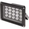 Delta IRL-30/120 Outdoor-infraroodstraler, 850nm, 30m bereik, 120° stralingshoek, IP66, Zwart