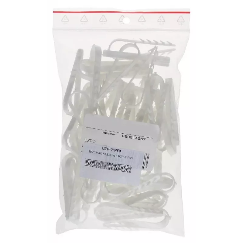 DELTA muurkabelklem rond 6-10 mm 50 stuks wit