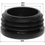 DELTA mast-eindkap voor 35-40 mm masten, zwart