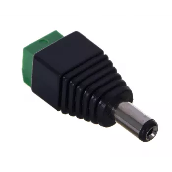 DELTA S-55 DC-netstekker 5,5x2,1 mm schroefklem stekkerconnector