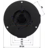 DELTA STG-PFA130-E aansluitdoos voor Dahua dome-camera's, wand-/plafondmontage, aluminium, zwart STG-PFA130-E(BLACK)