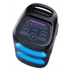 Denver BPS-470 Bluetooth-partyspeaker met karaoke, 2000W PMPO, 20W RMS, LED-verlichting, FM-radio, TWS, incl. microfoon, zwart