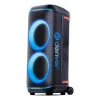 Denver BPS-470 Bluetooth-partyspeaker met karaoke, 2000W PMPO, 20W RMS, LED-verlichting, FM-radio, TWS, incl. microfoon, zwart