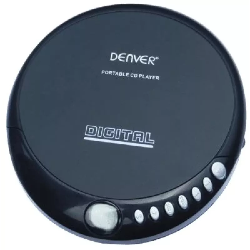 Denver DM-24 draagbare cd-speler met koptelefoon, zwart