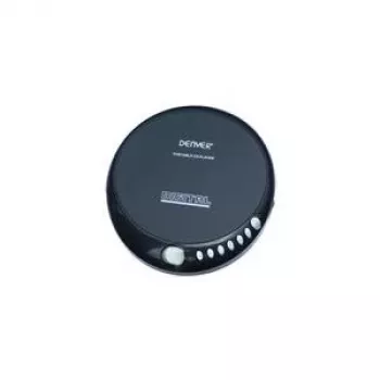 Denver DM-24 draagbare cd-speler met koptelefoon, zwart