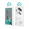 Devia 2-in-1 USB-C naar Lightning kabel lanyard 1,2m 27W Zwart