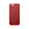 Devia Apple iPhone 6/6s Jelly Slim leren achterklep wijnrood