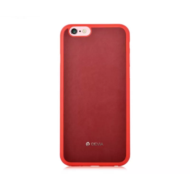 Devia Apple iPhone 6/6s Jelly Slim leren achterklep wijnrood